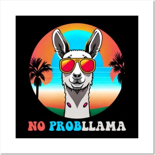No Prob llama - Funny Llama Lovers Gift Posters and Art